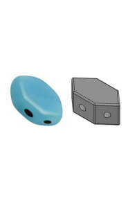 Les perles par Puca® Paros beads Opaque aqua 63020